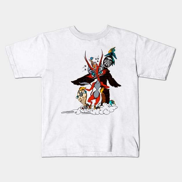 skater fox gift 9 Kids T-Shirt by roombirth